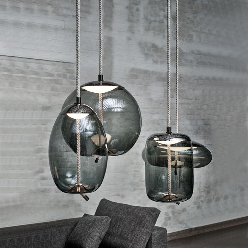 Nordic living room dining room minimalist Glass Art Chandelier creative personality coffee bar bedroom designer lamps and lanterns