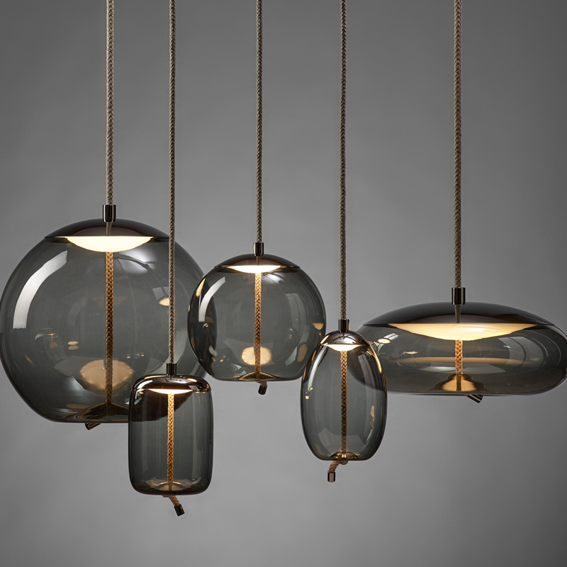 Nordic living room dining room minimalist Glass Art Chandelier creative personality coffee bar bedroom designer lamps and lanterns