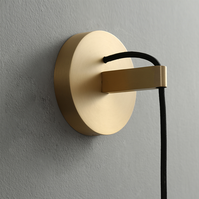 Wall lamp light luxury postmodern minimalist living room background wall lamp bedroom copper lamps