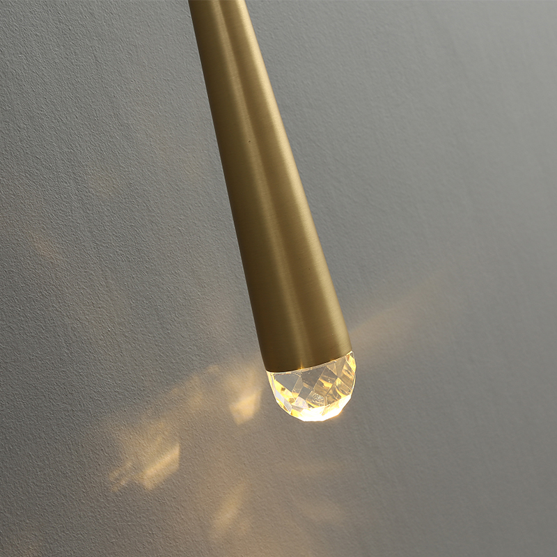 Wall lamp light luxury postmodern minimalist living room background wall lamp bedroom copper lamps