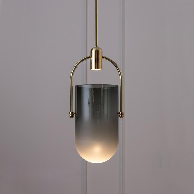 Nordic personality living room dining chandelier post-modern simple Bar Cafe designer bedside aisle bucket Chandelier