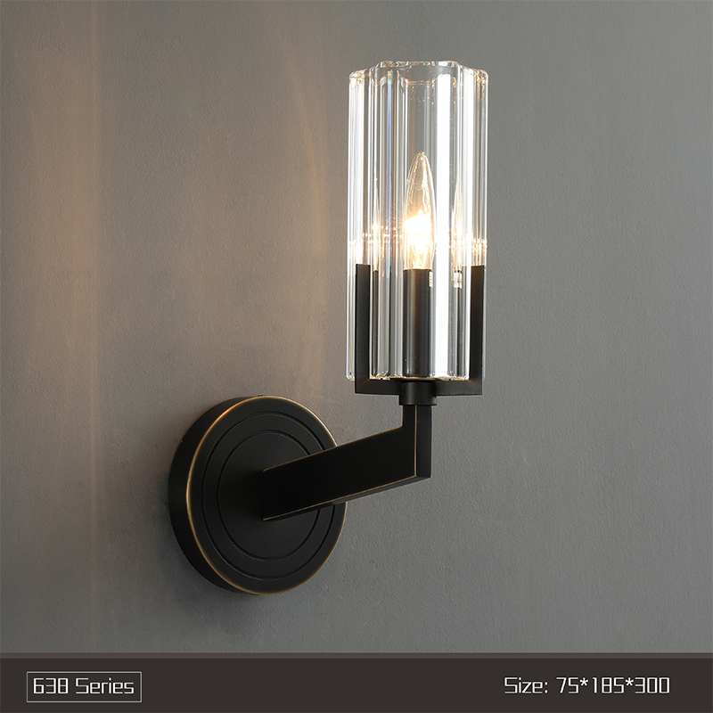 Full copper wall lamp living room modern minimalist bedroom bedside lamp stair light
