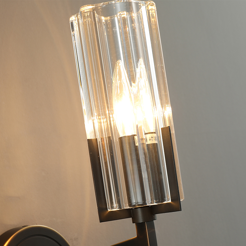 Full copper wall lamp living room modern minimalist bedroom bedside lamp stair light