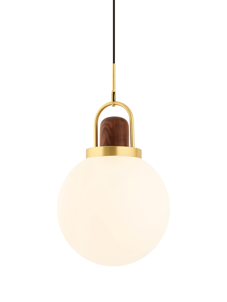Nordic ins bedroom bedside chandelier simple modern creative Restaurant Bar Cafe single round Chandelier