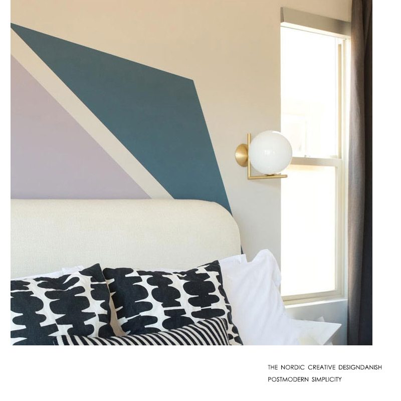 Nordic wall lamp postmodern creative simple home living room background wall aisle stair light bedroom bedside lamp wall lamp