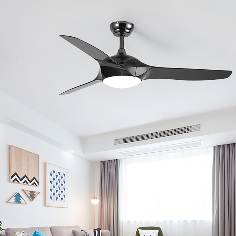 Modern Simple LED Fan Lamp White Living Room with Lights Suspender Fan Suspender Electric Fan Lamp
