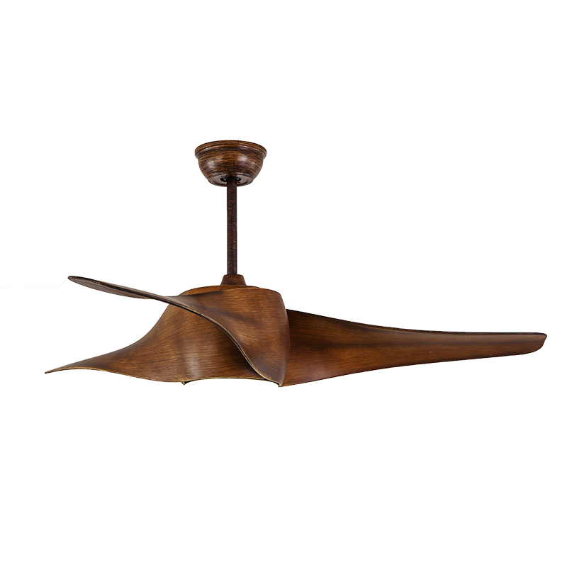 Ceiling fan lamp modern simple dining room fan lamp European living room with LED fan ceiling lamp frequency conversion Nordic ceiling fan