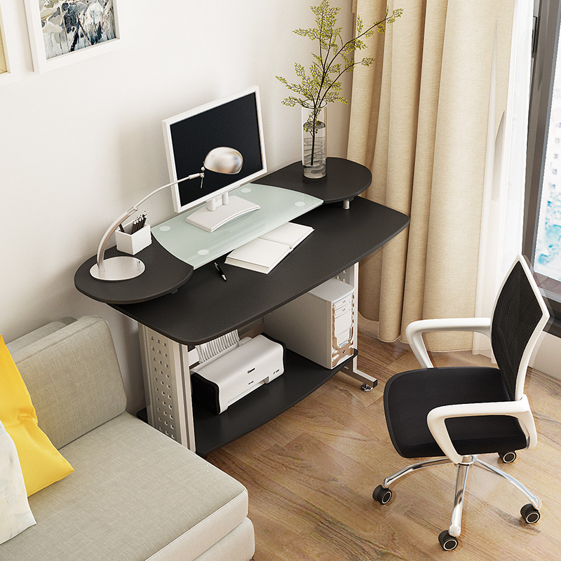 Computer desk corner sleek minimalist desk modern rotating desk double desktop home folding table