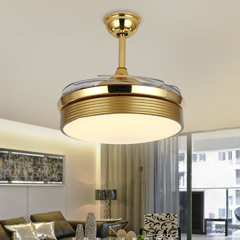 Living room lamp with fan ceiling lamp in dining room Simple Modern Atmospheric invisible fan lamp LED bedroom lamp