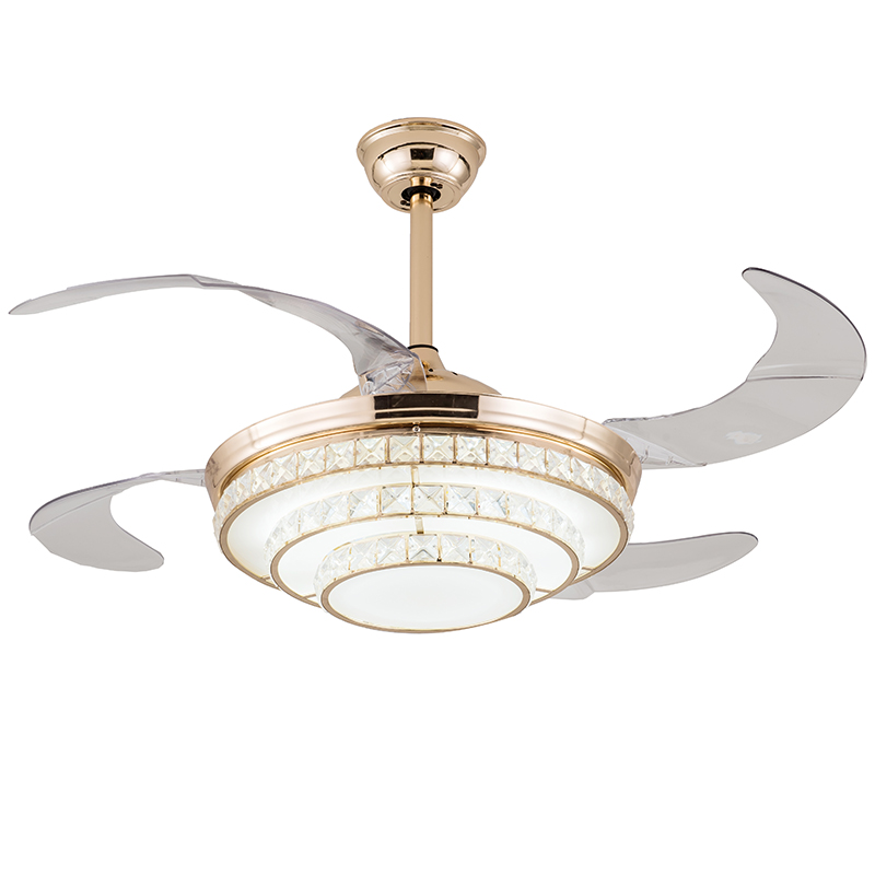 Invisible fan lamp dining room ceiling fan lamp modern simple LED fan lamp living room fan ceiling lamp