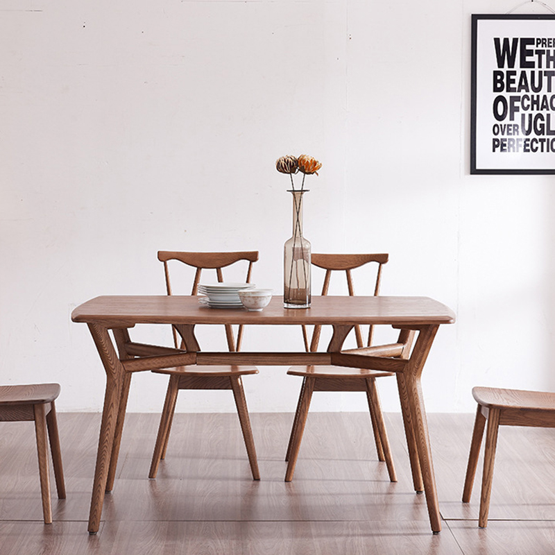 Nordic solid wood dining table