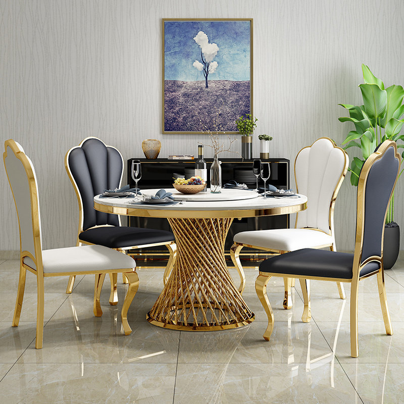 Postmodern Luxury Round Marble Table
