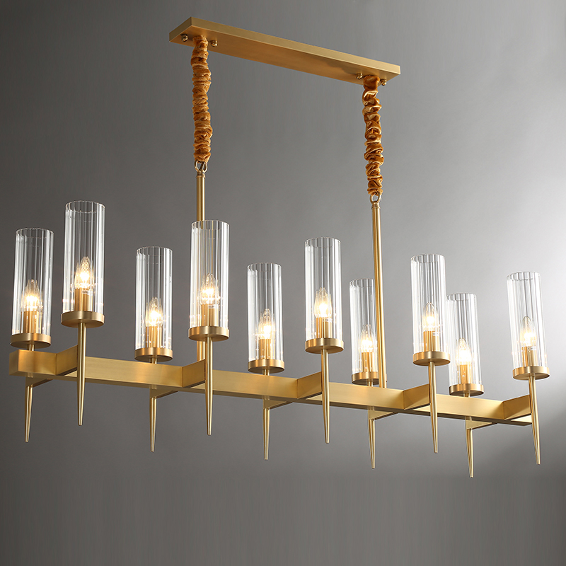 Not only copper restaurant chandelier glass villa hall bedroom wall lamp creative personality