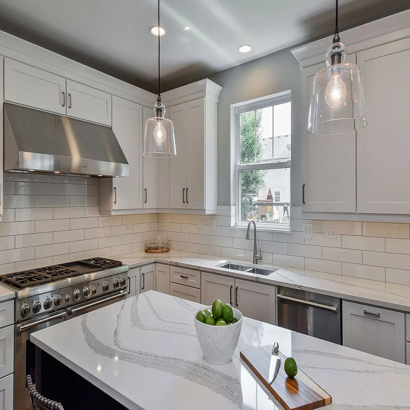 Latest kitchen designs modern white shaker kitchen cabinets