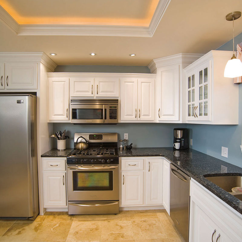 Custom Soild wood modern new design kitchen cabinet