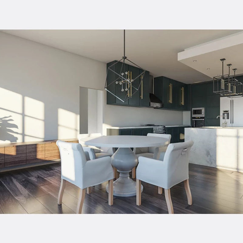 China High quality high gloss lacquer moisture resistant kitchen cabinet with simple design