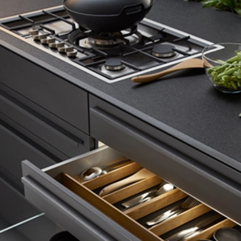 Modern MDF kitchen cabinet design with laminated finish ,kitchen furniture design