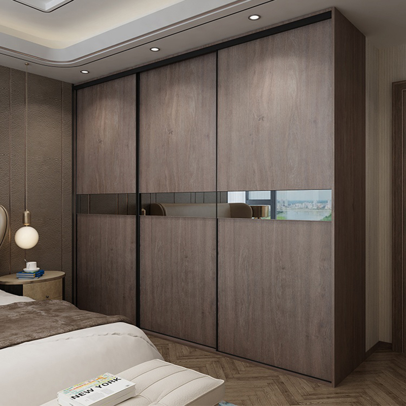 Project modern design high quality sliding doors bedroom wardrobe
