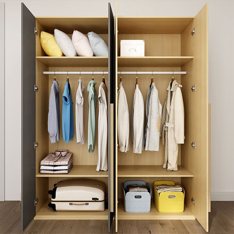 New design fashion home furniture modern double wardrobes for Bedroom