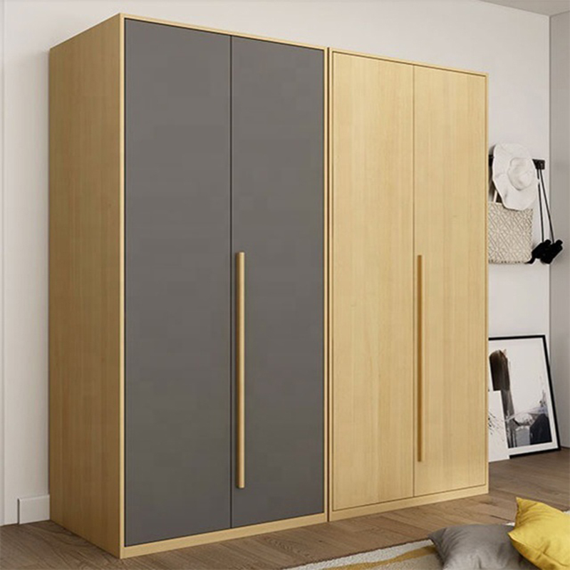 New design fashion home furniture modern double wardrobes for Bedroom