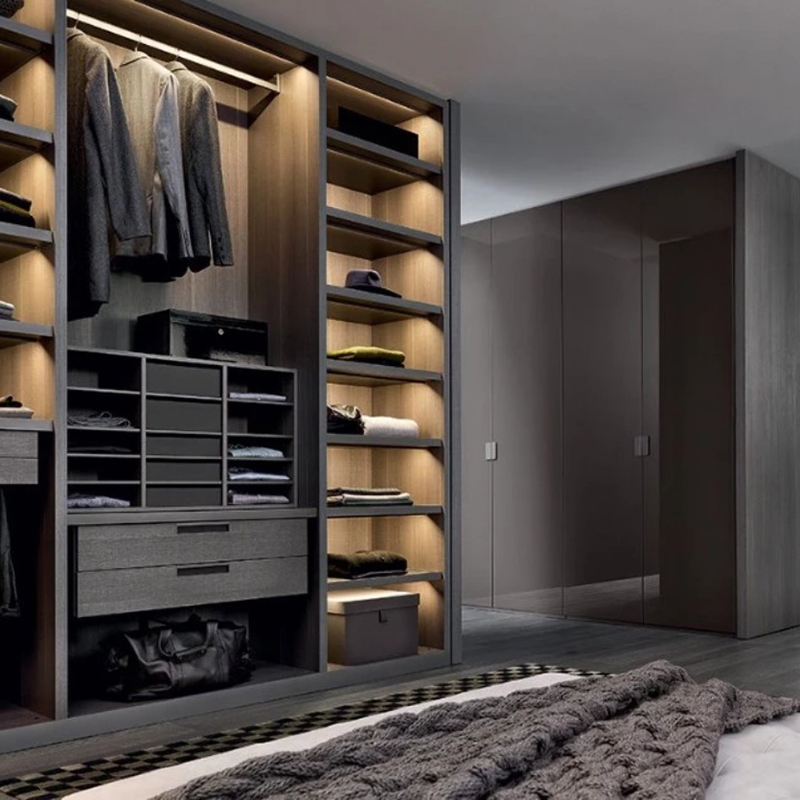 Vermonhouzz Modern Wood Walk in Bedroom Wardrobe Designs for Sale