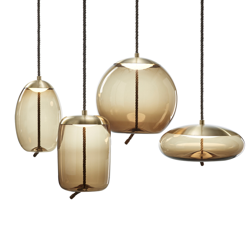 Nordic living room dining room minimalist Glass Art Chandelier creative personality coffee bar bedroom designer lamps and lanterns