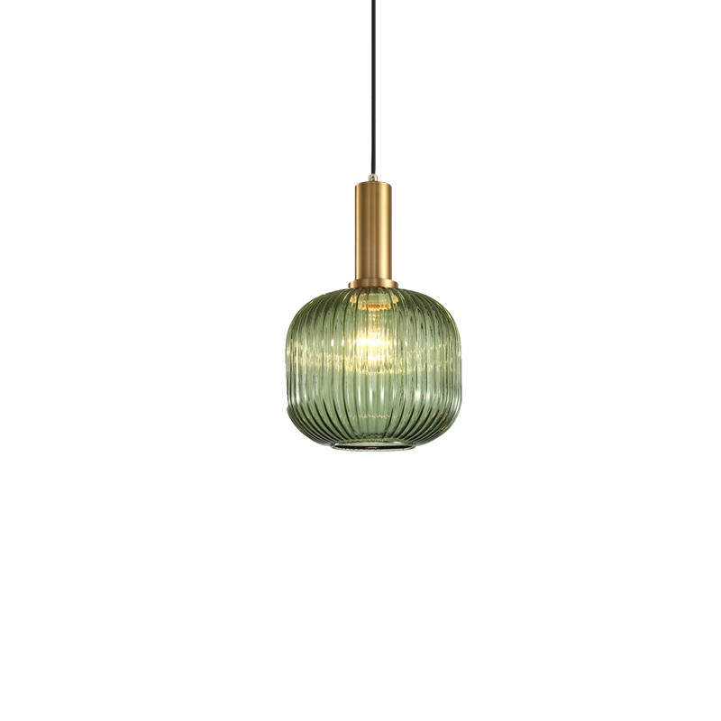Nordic dining room chandelier bedroom bedside glass retro small single-headed clothing store light luxury bar lamps creative personality