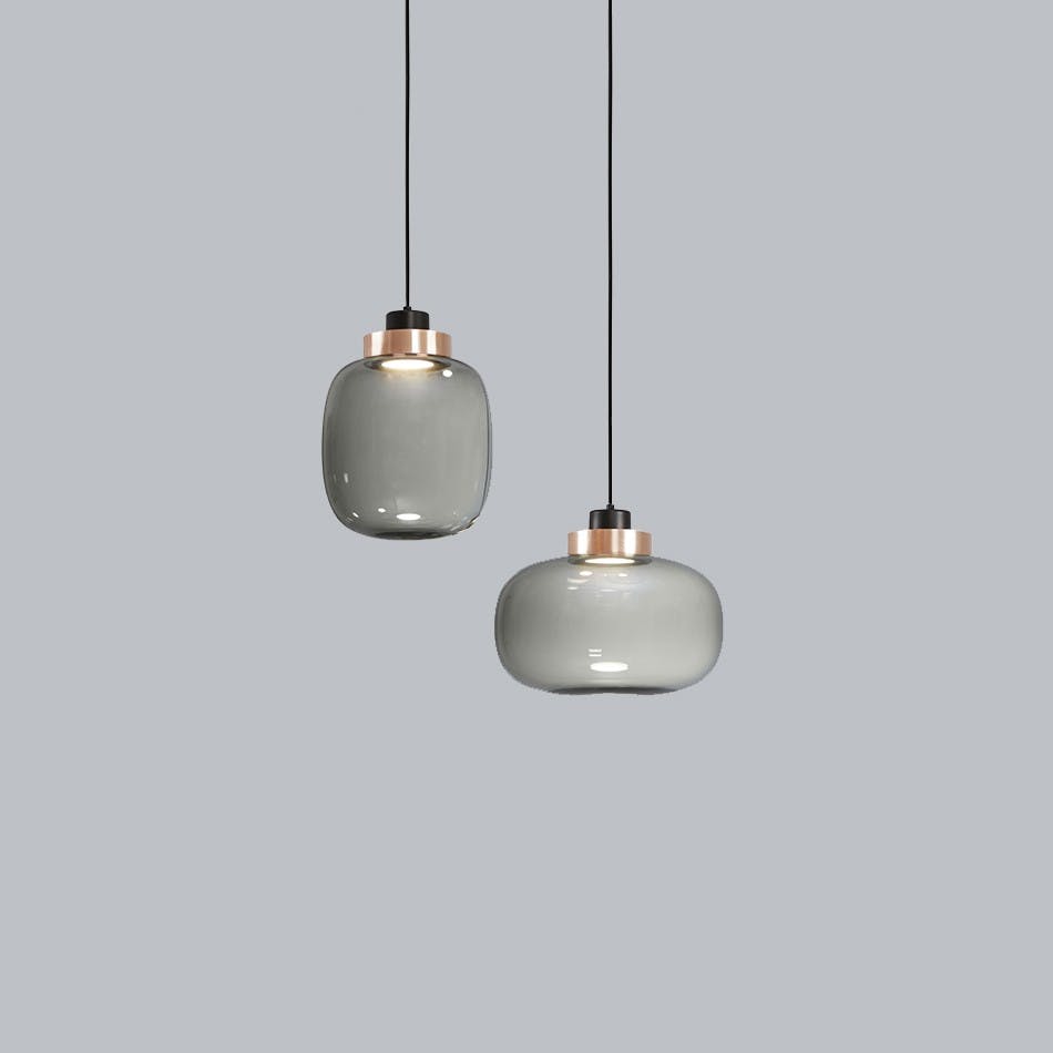 Nordic Postmodern Minimalist Creative Individual Designer Restaurant Glass Chandelier Bar Model Room Fashion Dining Chandelier