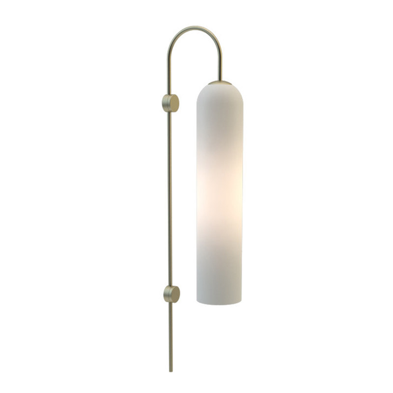 Art light luxury wall lamp glass post modern minimalist wall lamp hotel soft decoration bedroom Nordic staircase corridor creative