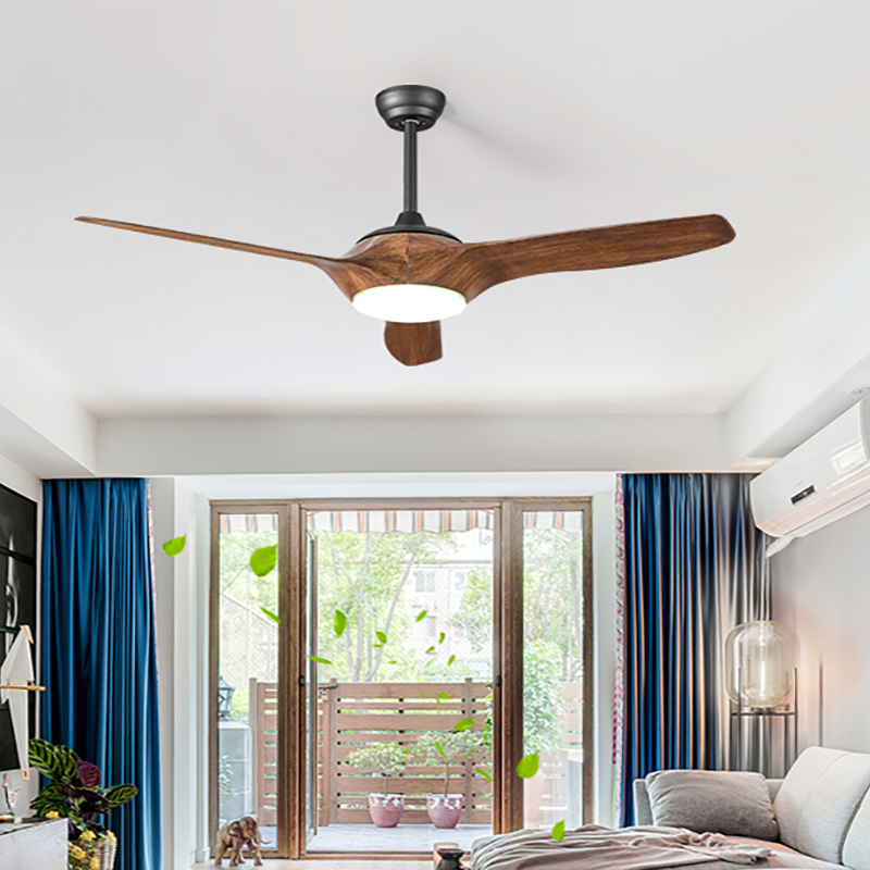 Modern Simple LED Fan Lamp White Living Room with Lights Suspender Fan Suspender Electric Fan Lamp