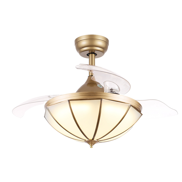 Fan Lamp Restaurant Living Room Household Fan Lamp LED Fan Chandelier
