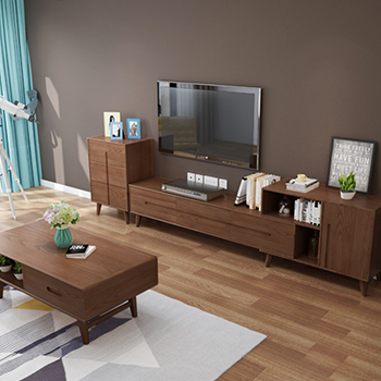 Retractable TV cabinet