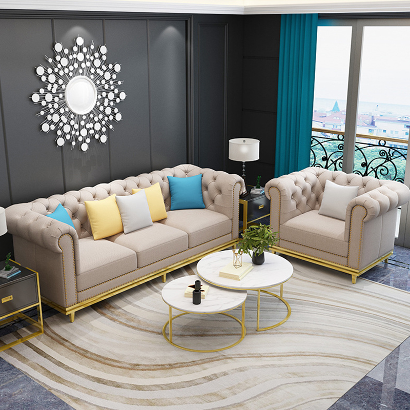 Creative Fabric Sofa Post-modern Villa Living Room Sofa Suit Lightweight Luxury Model Room Nordic Furniture