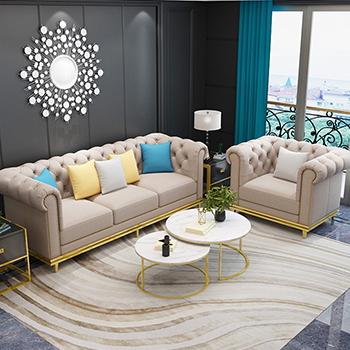 Creative Fabric Sofa Post-modern Villa Living Room Sofa Suit Lightweight Luxury Model Room Nordic Furniture