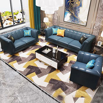 Postmodern Sofa Leather Art Dismantling and Washing Small Household Living Room Postmodern Port Lightweight and Luxury Furniture Simple Sofa