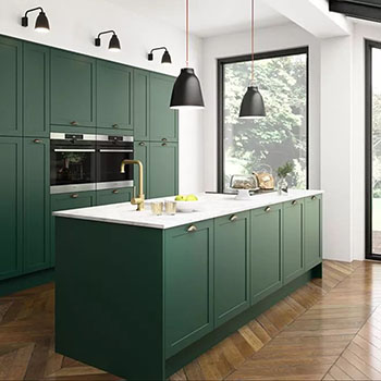 China High quality high gloss lacquer moisture resistant kitchen cabinet with simple design