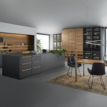 Modern MDF kitchen cabinet design with laminated finish ,kitchen furniture design