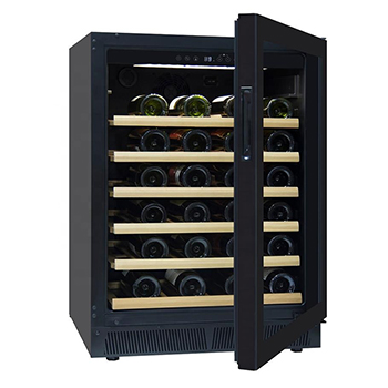 Wood Single Zone red Wine Cooler/ black wine refrigerator / wood red Wine Cabinet