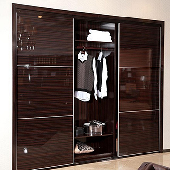New popular design custom wardrobe closet with sliding door