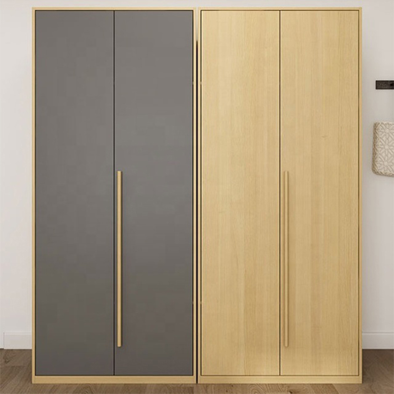 New design fashion home furniture modern double wardrobes for Bedroom