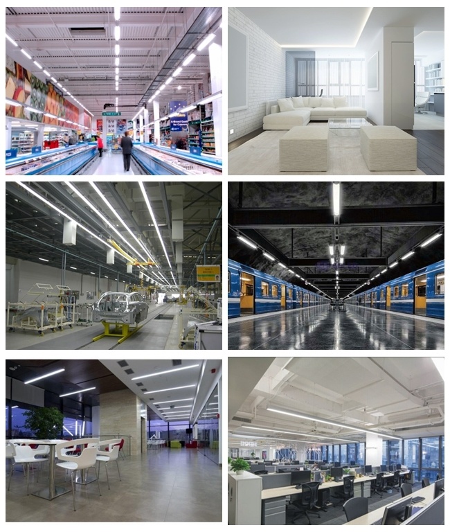 LED Linear Batten Tube Light for Office and Market Use