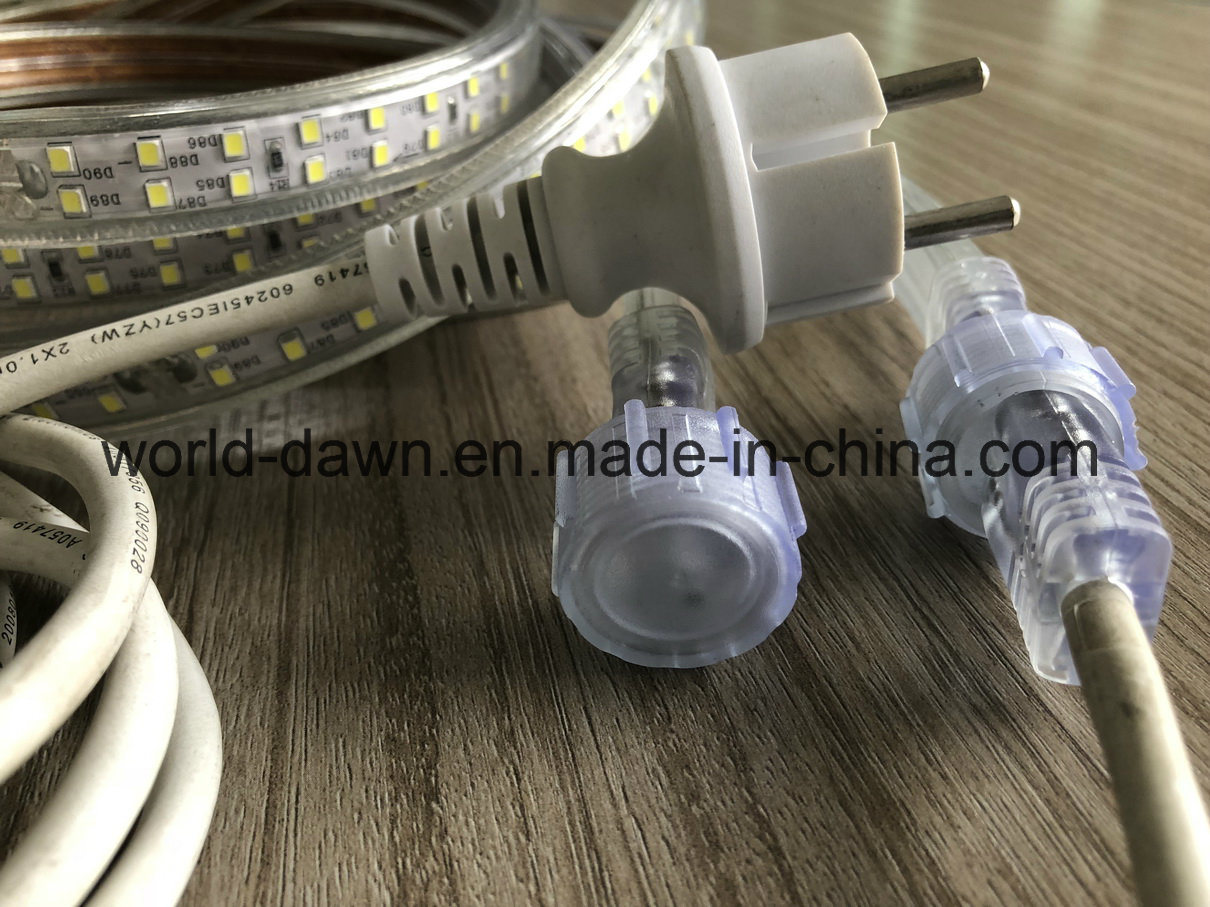 220V Waterproof Male Female Connector LED Rope Light