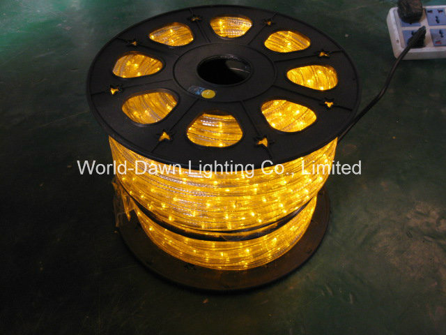 High Voltage 3 Wire LED Flat DIP Rope Light for Multi Color