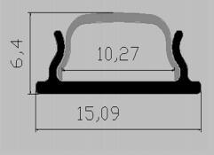 2018 Bendable Aluminium Profile (Mc-1506)