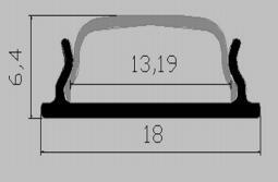 Newest Bendable Aluminum Profile (Mc-1806)