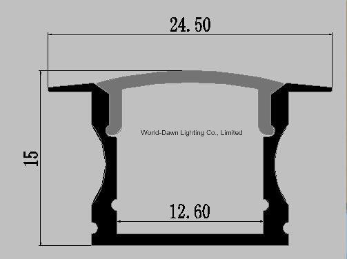 Excellent Heat Dissipation Aluminium Profile with PC Cover