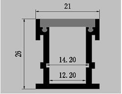 Newest Inground Wd-2126 Aluminum Profile