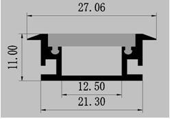 Wd-2711 Aluminum Profile for Inground Decoration