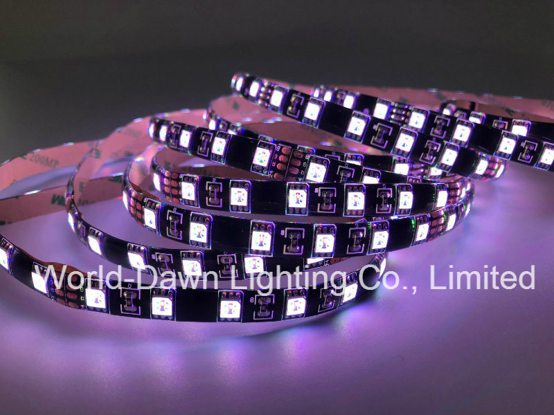 Black PCB High Brightness RGB LED Strip with CE Approval