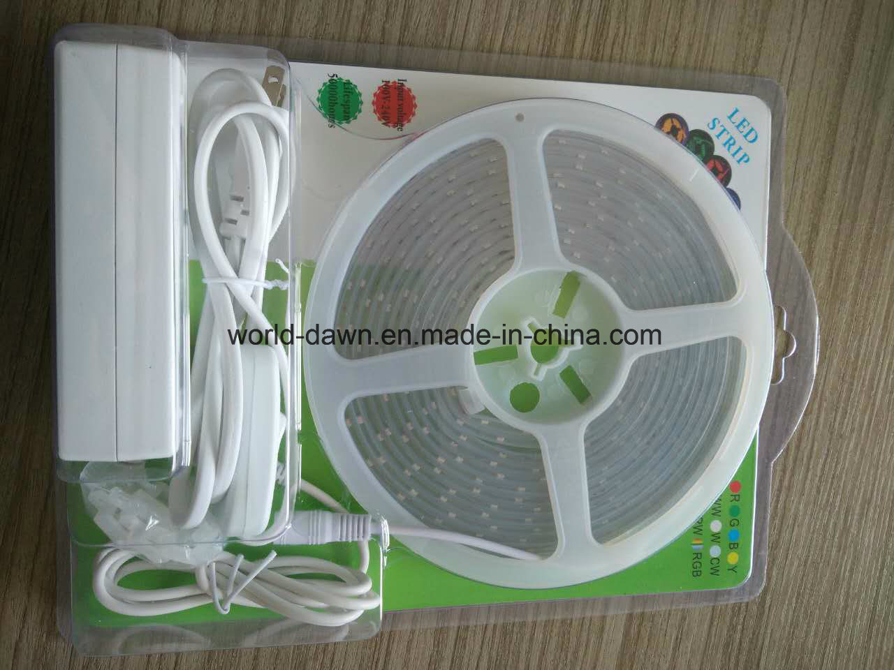 IP20 SMD3528 LED Strip with Blister Package